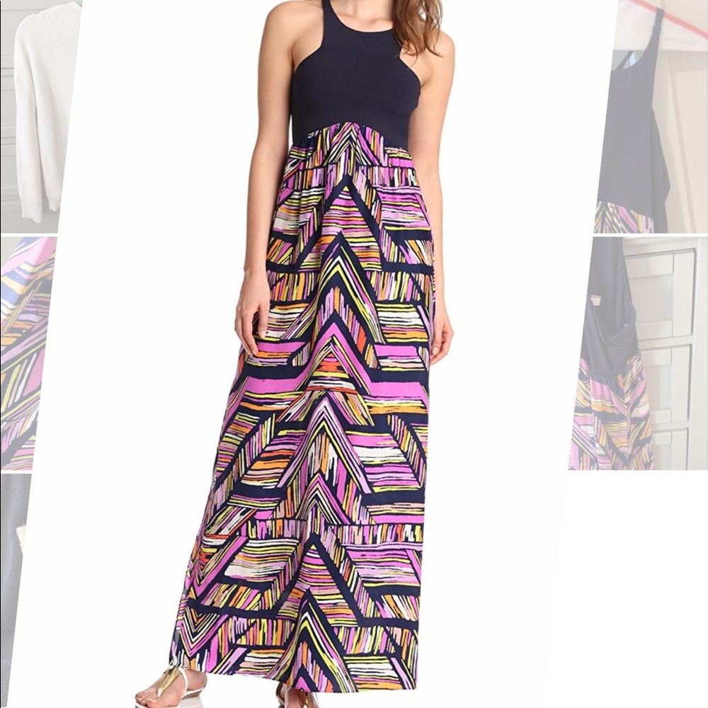 Alice & Trixie cutaway ‘Nia’ maxi dress silk M